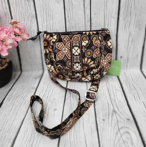 NWT Vera Bradley Retired Floral Canyon Brown Crossbody